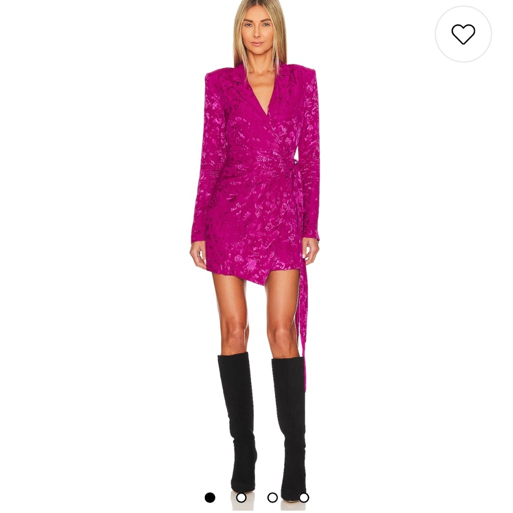 x REVOLVE Milani Mini Dress in Deep Fuchsia